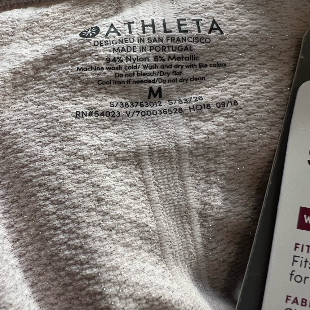 NWT Athleta‎ Shine Speedlight Top- Pink- Medium - Picture 9 of 11